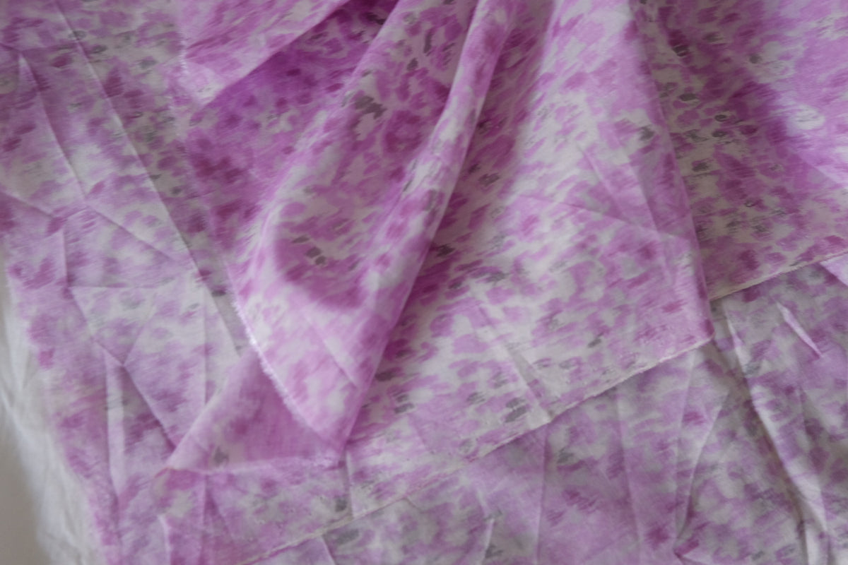 Pink Watercolor Dream – Silk Cotton Blend Fabric | 3.3 Yards