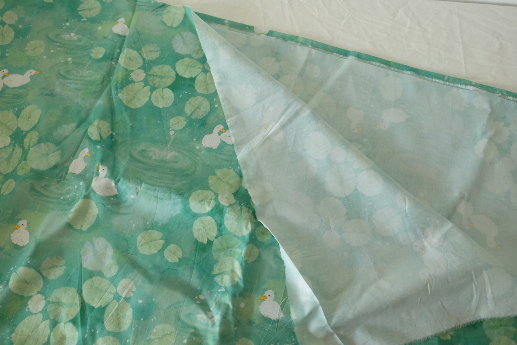 Duck Pond 60s Cotton Poplin Fabric - 1.6 yd