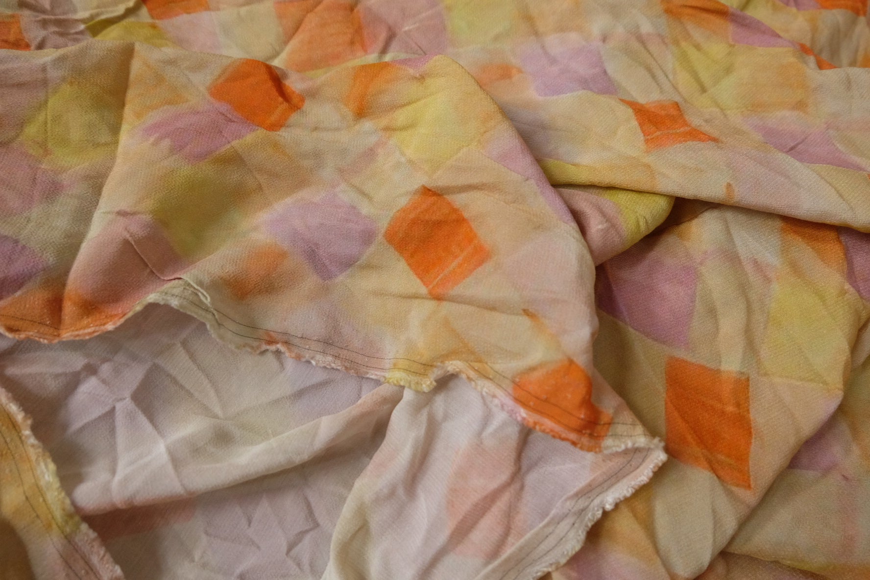 Sandwashed Silk Cupro Blend Fabric, 1.64 /2.2 Yards