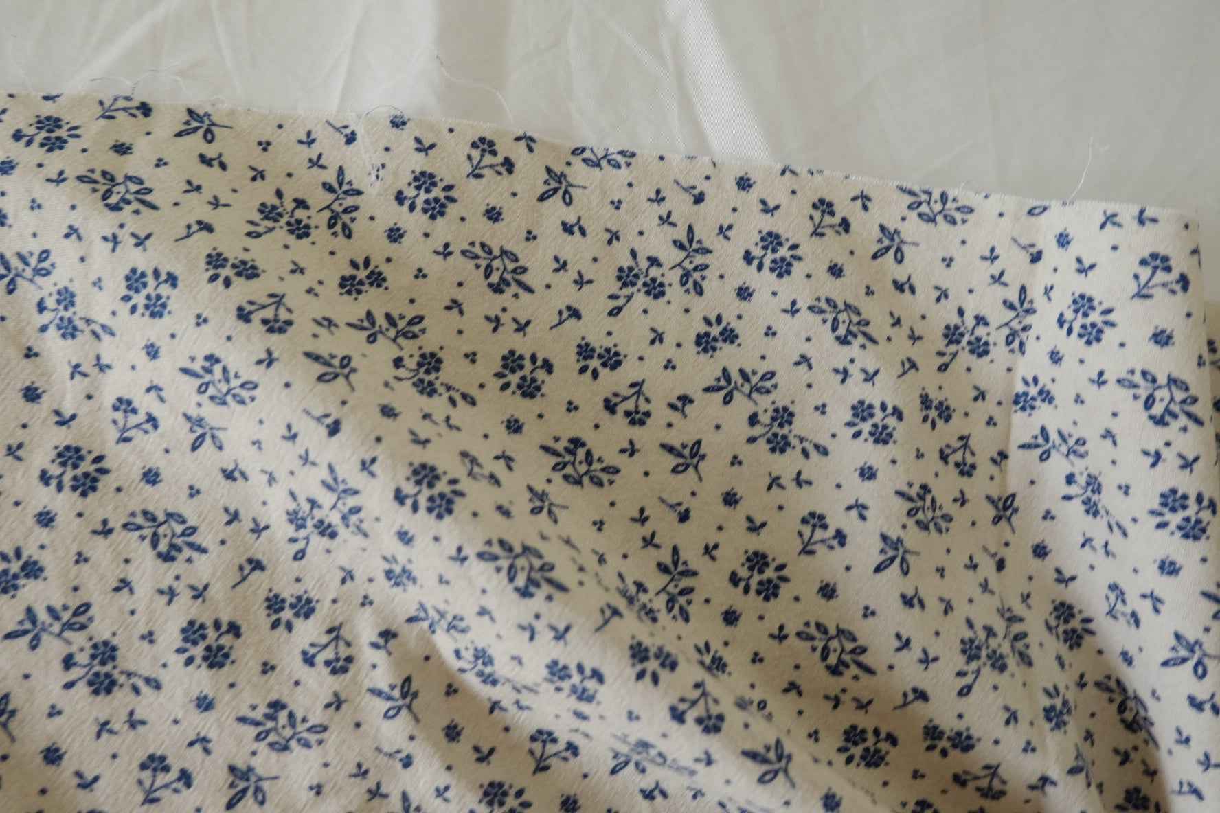 Sandwashed Floral Linen Cotton Fabric – 2.2 yd
