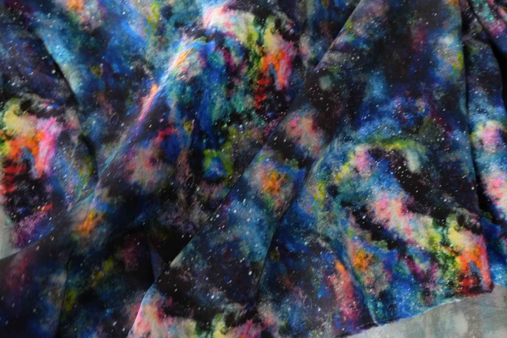 Galaxy Print Rayon Fabric – 1.9 yd