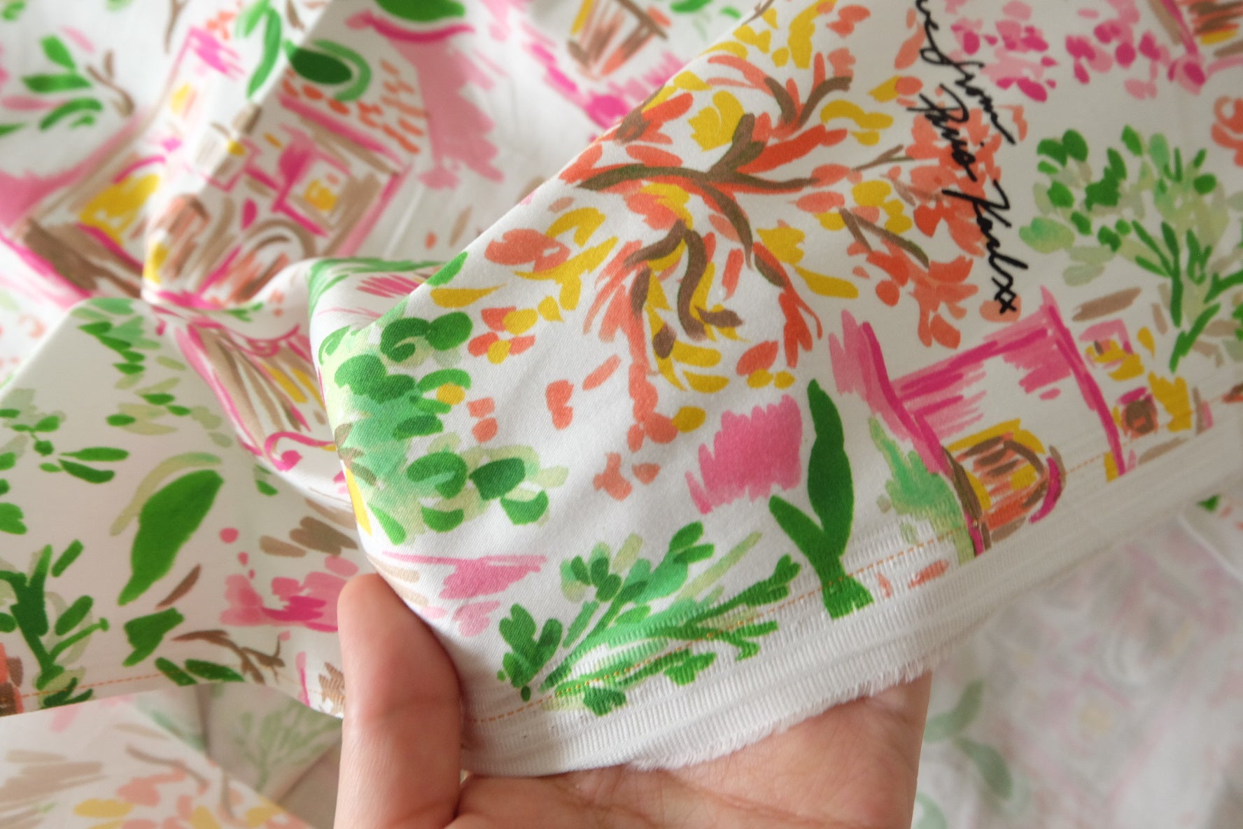 Paris Garden Stretch Cotton Sateen Fabric – 2.2 Yards