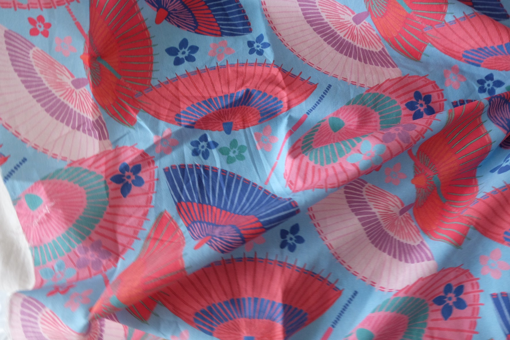 Japanese Parasol Print Cotton Poplin – 1.64 yd