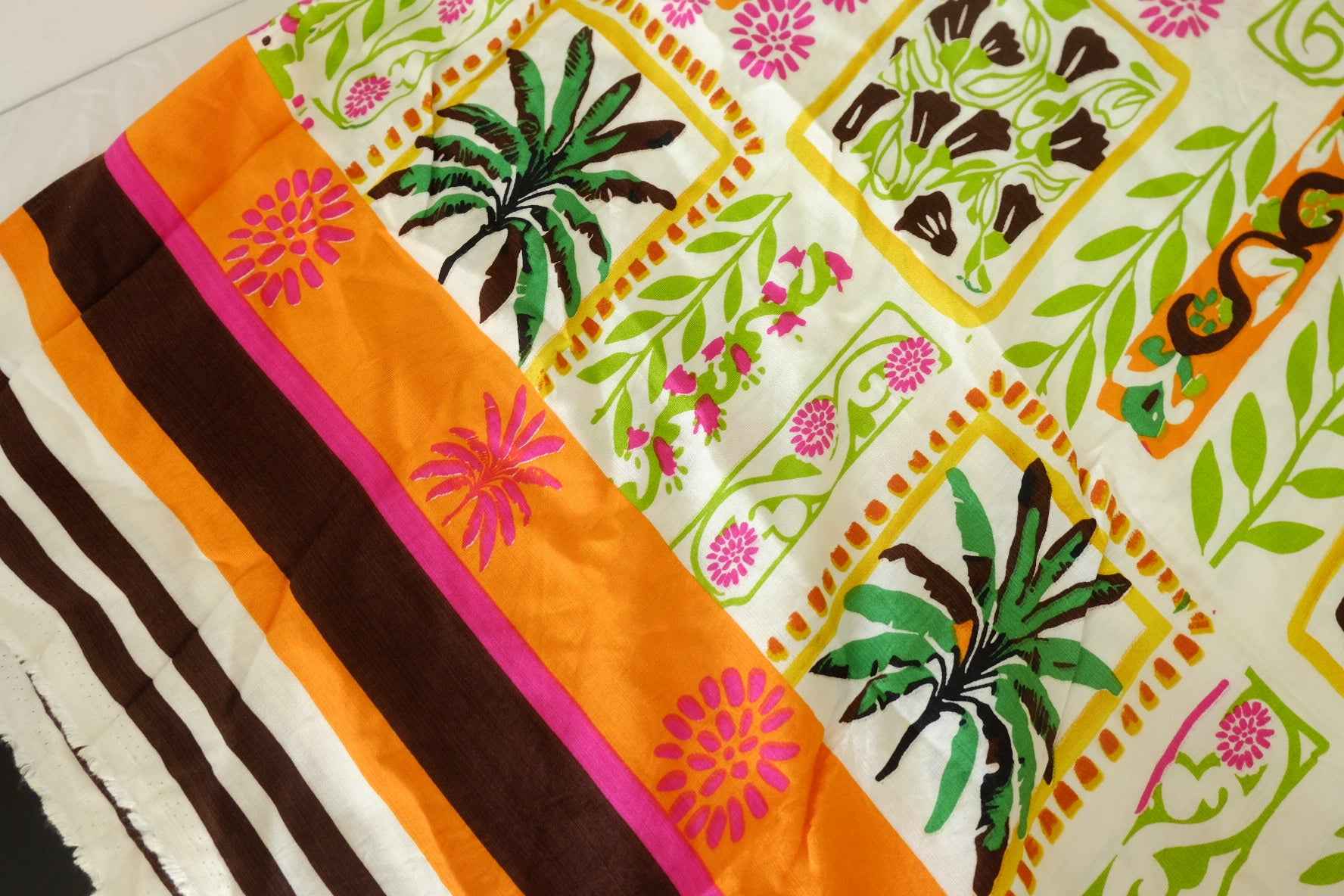 Tencel Cotton Floral Placement Print Fabric – 3.5 yd (Imperfect Batch)