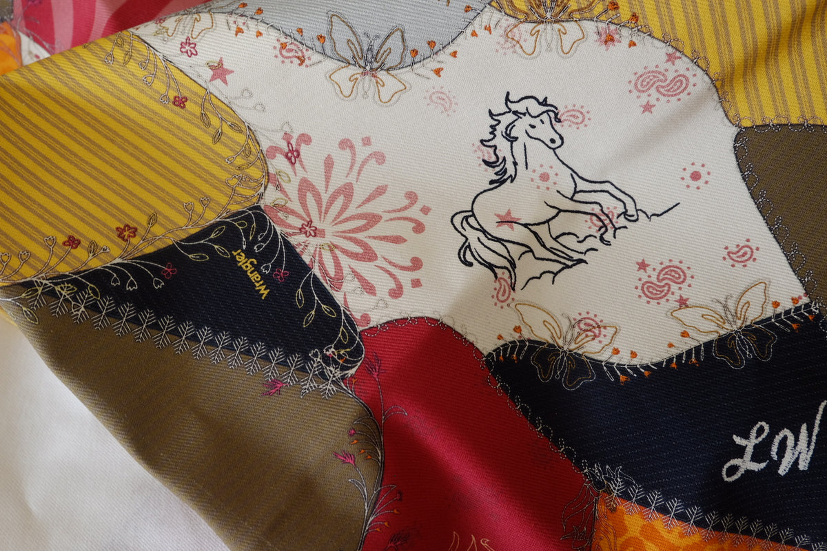 Retro Patchwork Heavyweight Cotton Denim – 1.09 yd