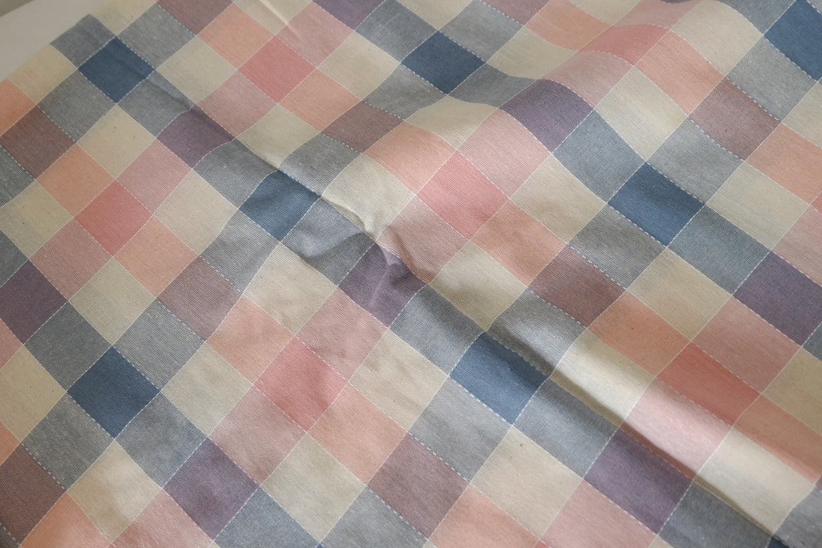 Blush & Slate Yarn-Dyed Jacquard Linen Cotton – 2.2 yd