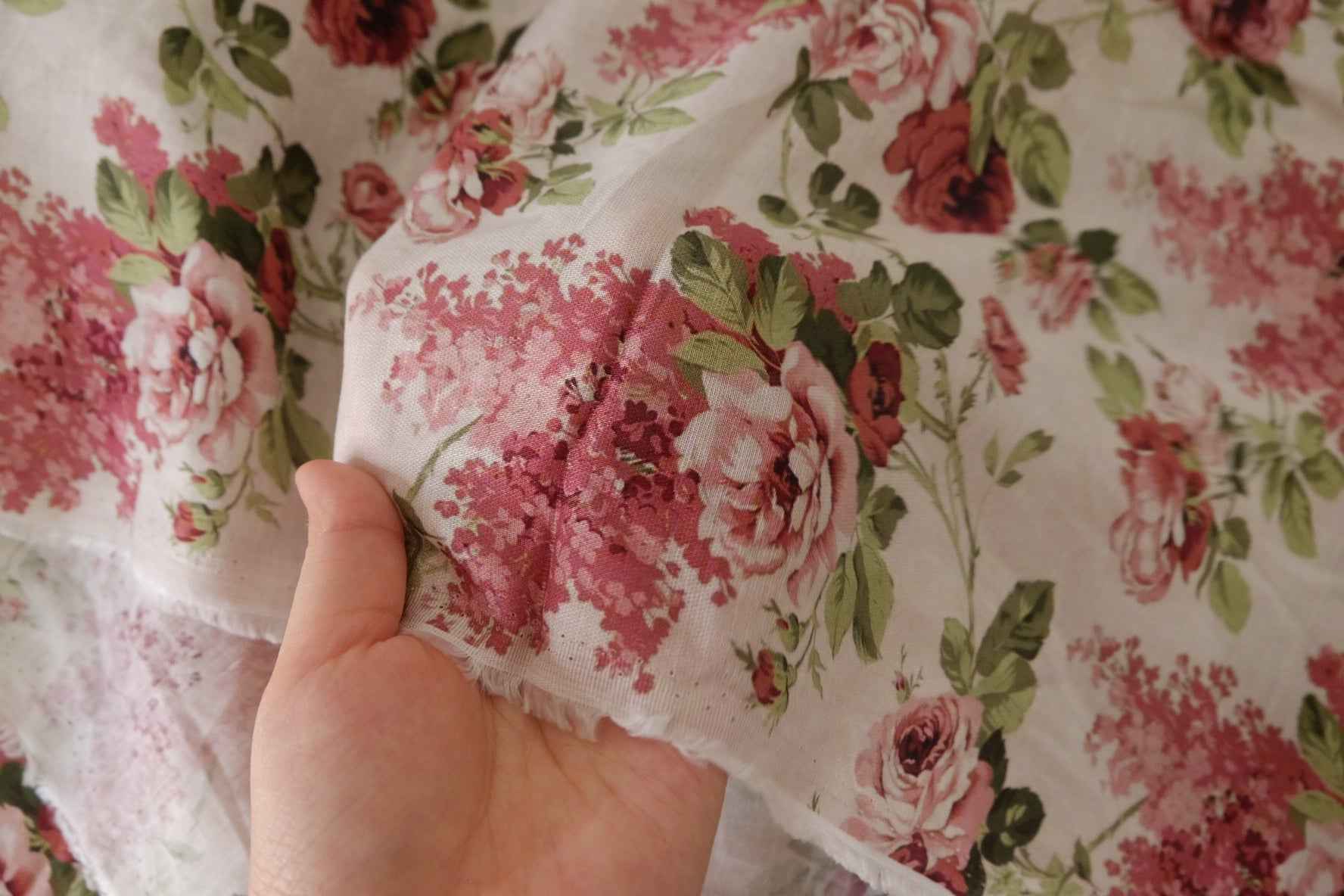 Vintage Rose Garden Tencel Cotton – 3.3 yd