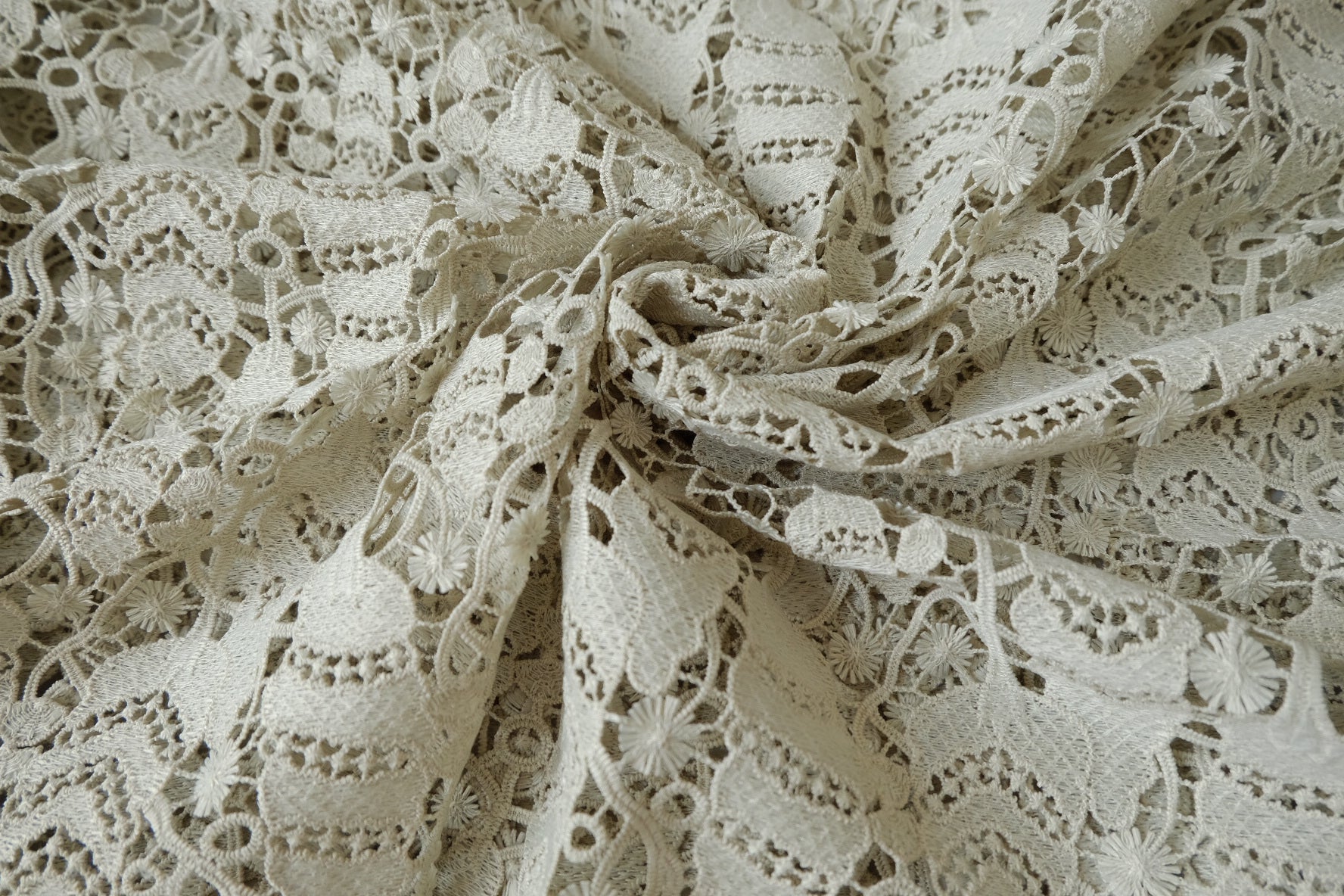 Pale Sage Guipure Lace, 2.19 Yards