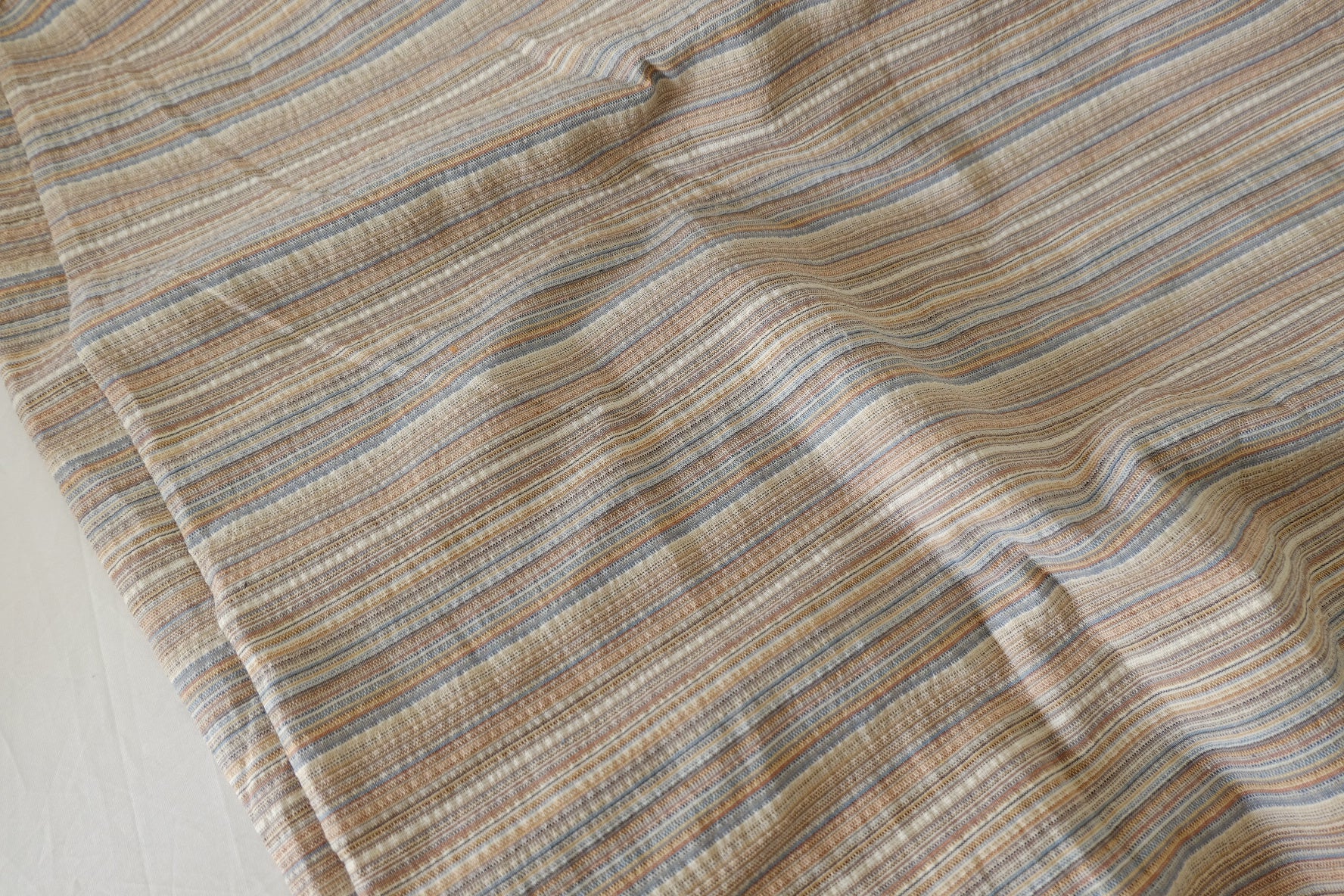 Soft Textured Yarn-Dyed Cotton Blend Fabric – 3.3 yd