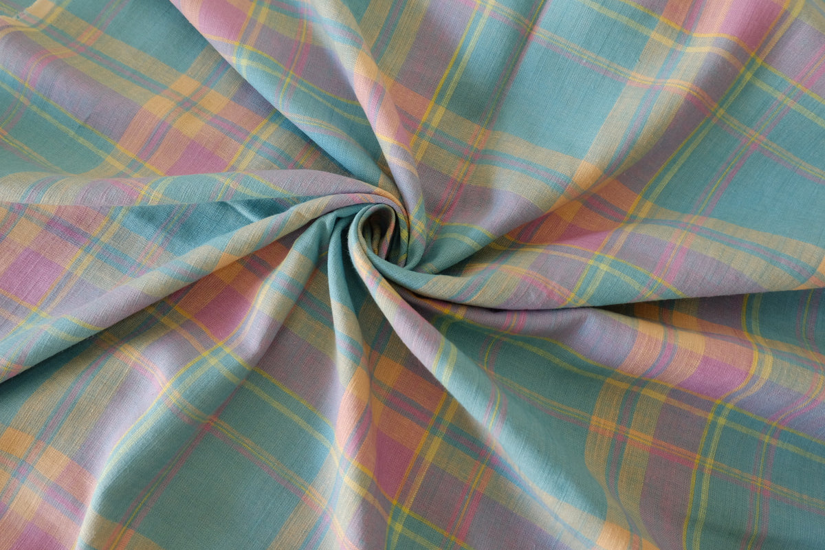 astel Daydream Plaid Linen Cotton – 2.19 yd