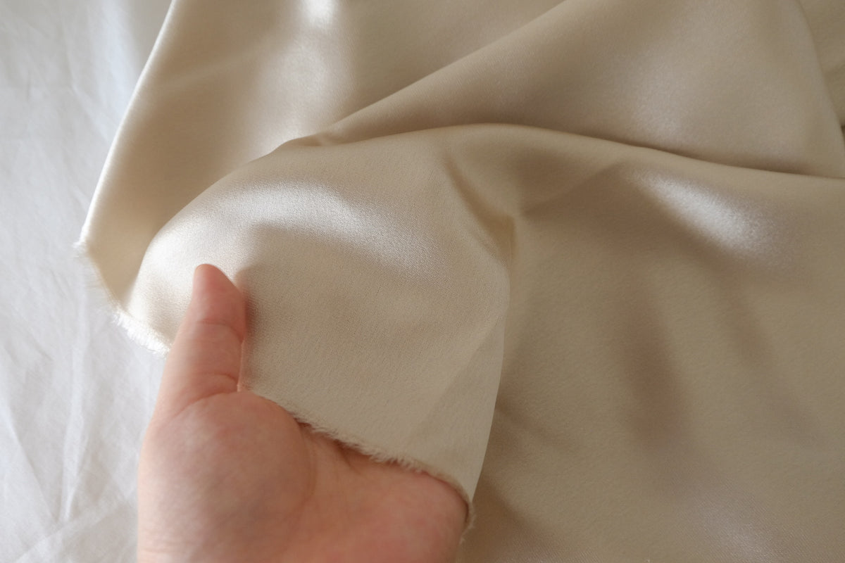 Light Champagne Triacetate Satin – 2.2 yd