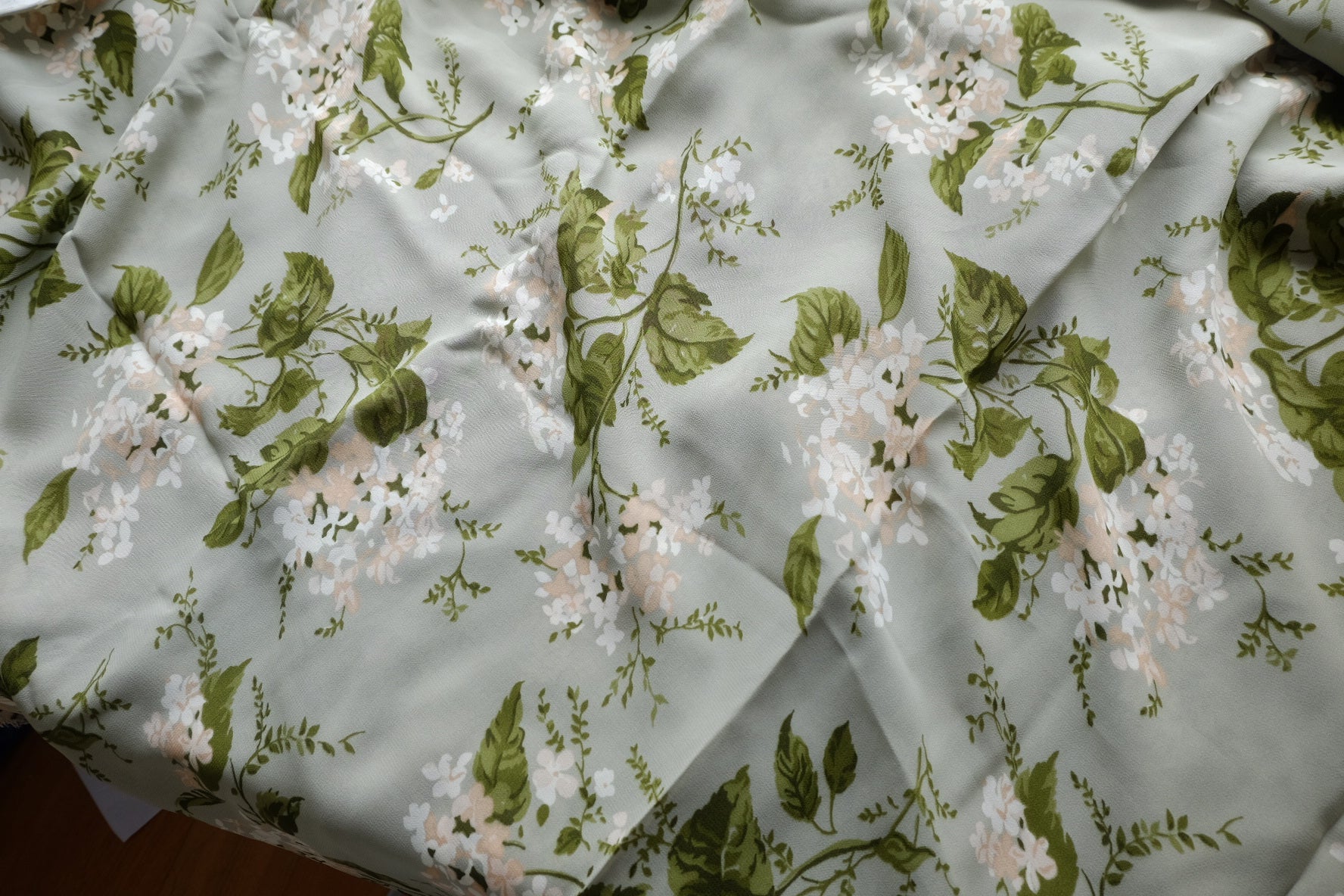 Sage Floral Cotton Viscose Blend – 3.3 yd