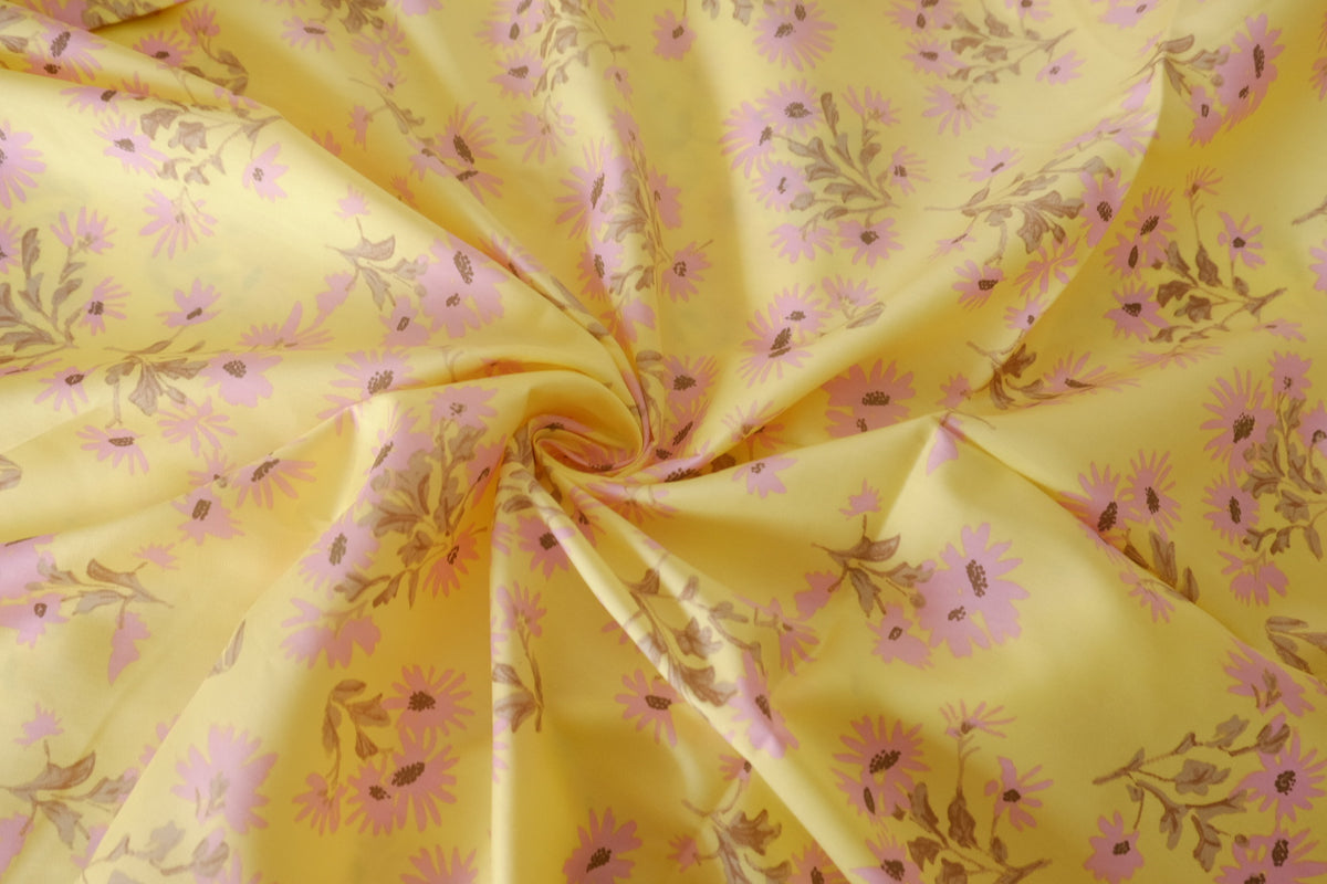 Buttercup Blossom Cotton Lawn – 2.2 yd