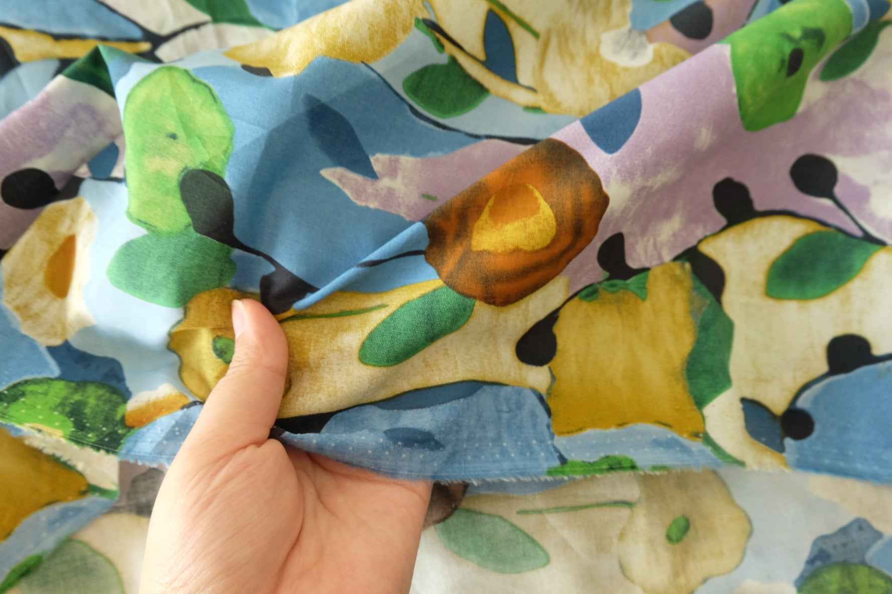 Watercolor Garden Cotton Lawn – 3.28 yd