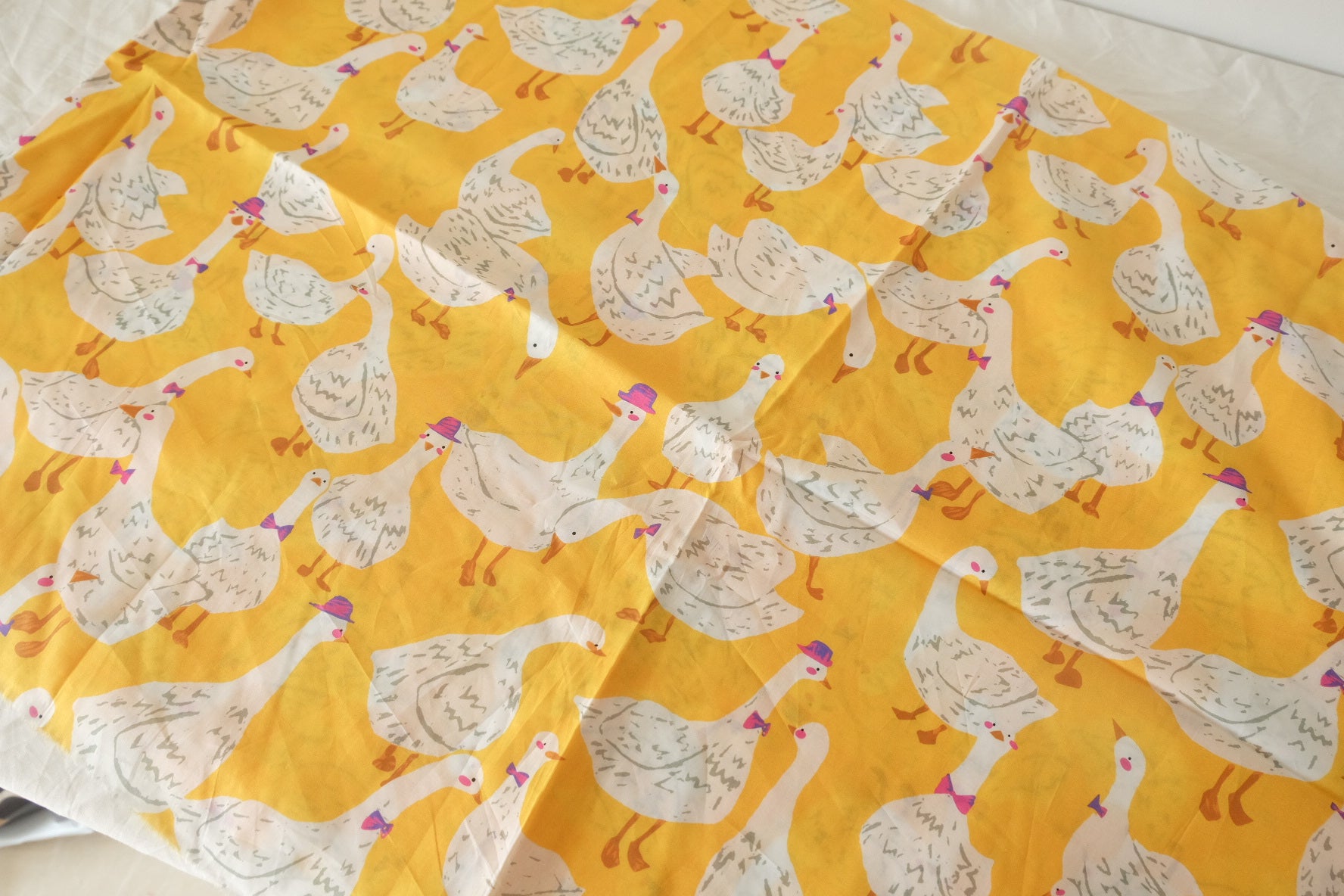 Yellow Goose 100s Lightweight Cotton Poplin Fabric - 1.6 yd