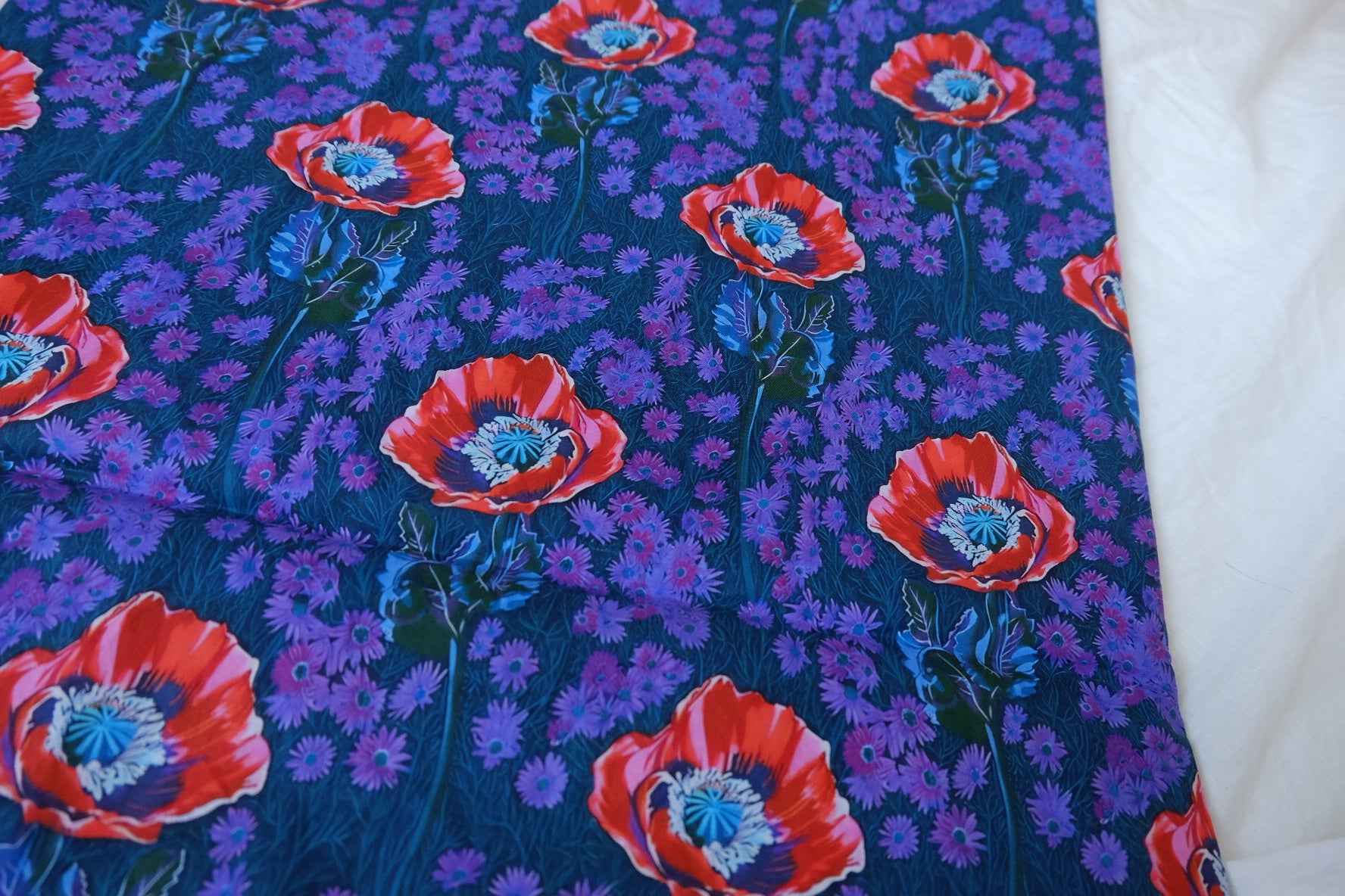 Italian Cotton Lawn Floral Fabric — 2.30 yd