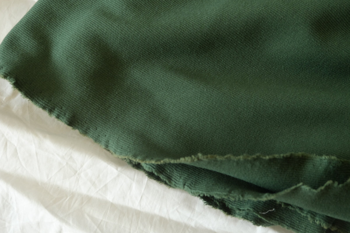 Sage Green – Soft Cotton Rib Knit Fabric – 1.64 yd