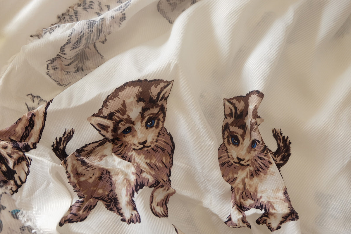Blue-Eyed Cats Tencel Twill – 3.3 yd