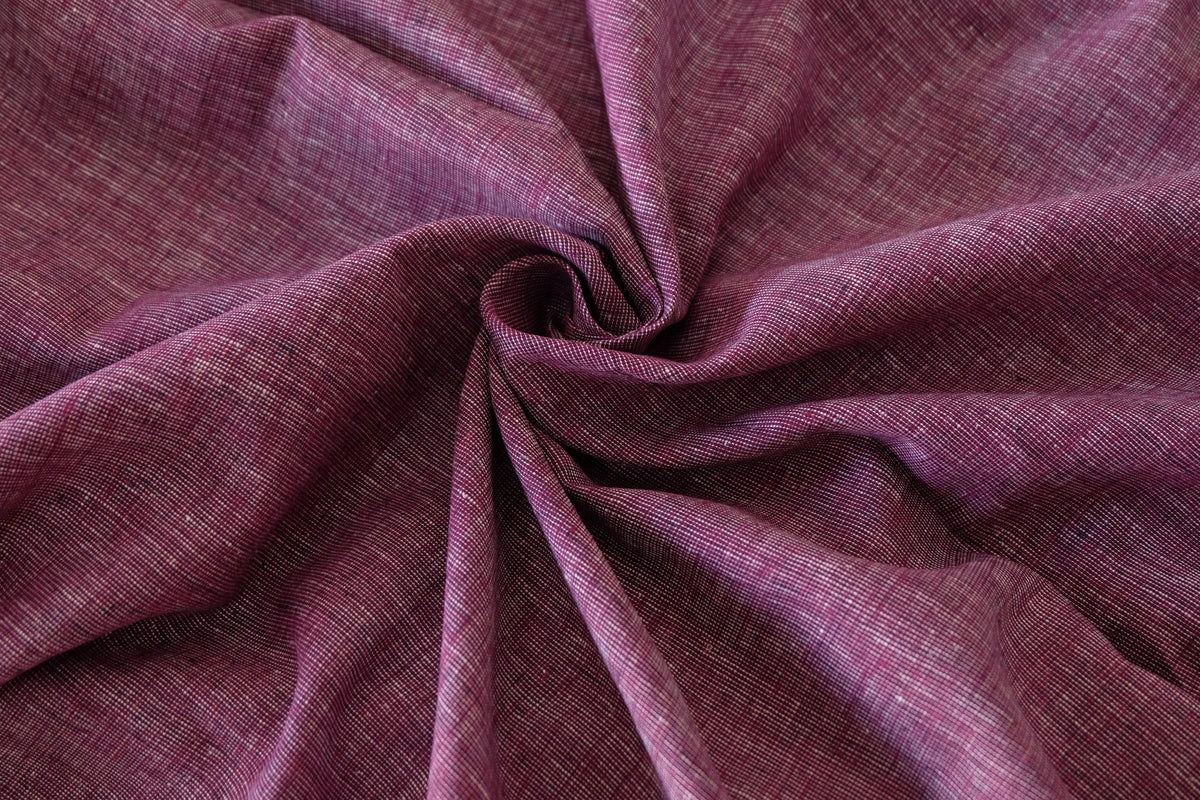 Berry Yarn-Dyed Linen Cotton – 2.2 yd