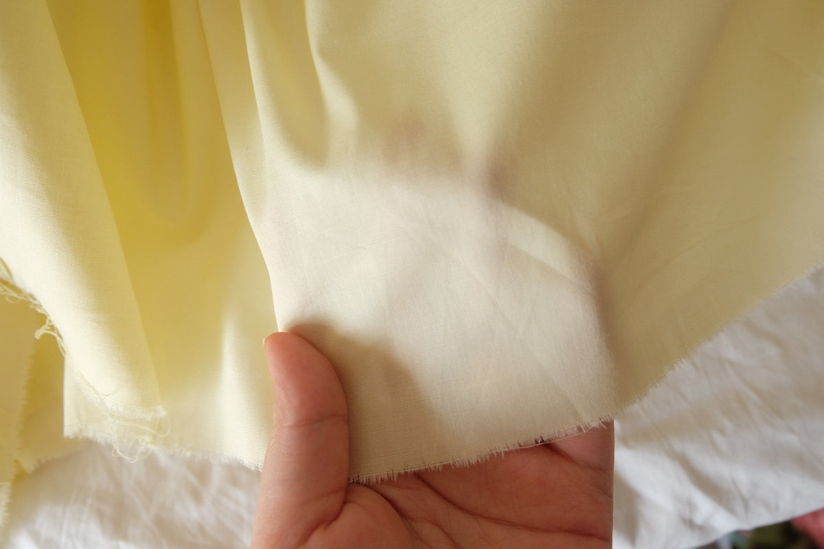 Butter Yellow – Crisp High-Density Cotton Poplin Fabric – 2.19 yd