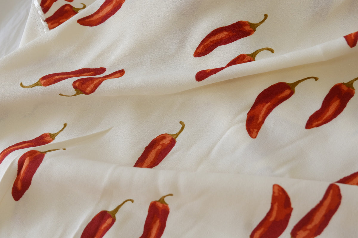 Little Red Chili Heavyweight Viscose – 2.73 yd