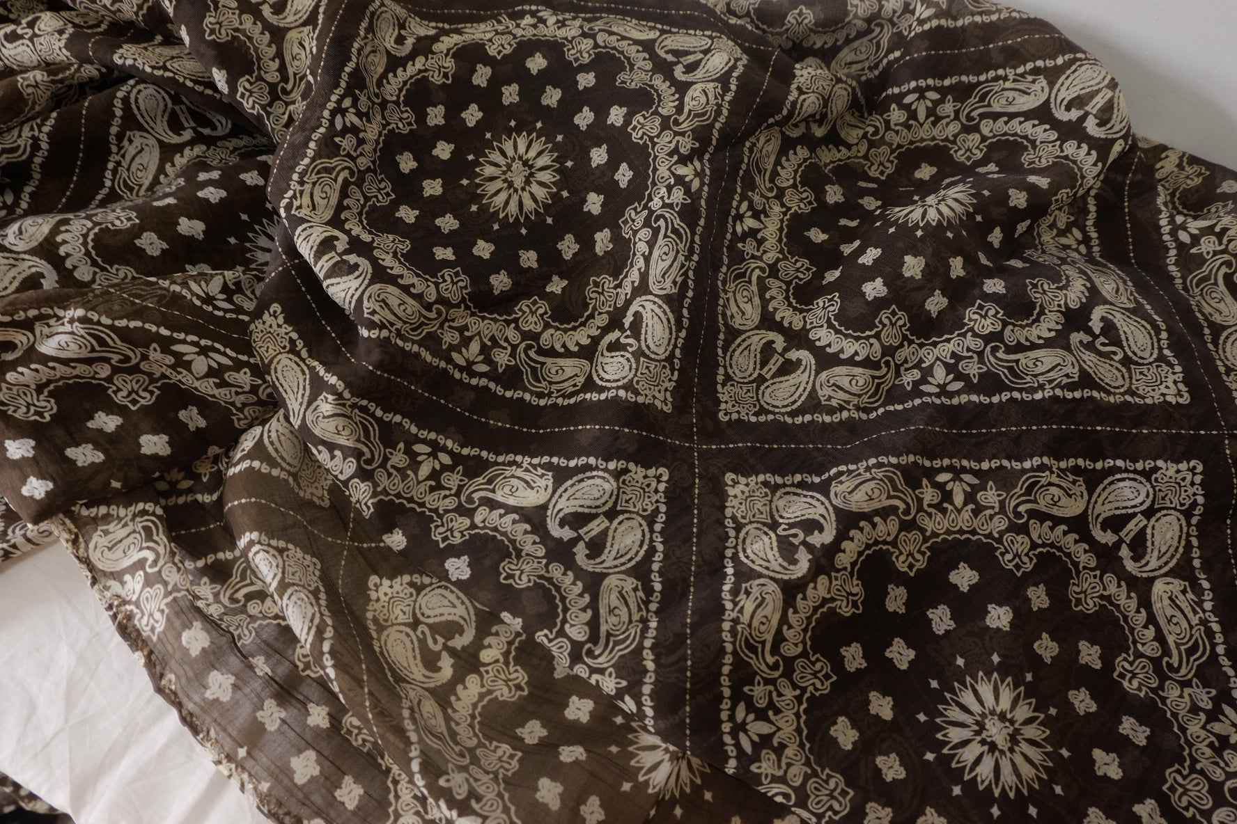 Espresso Bandana Print Tencel Cotton – 3.3 yd