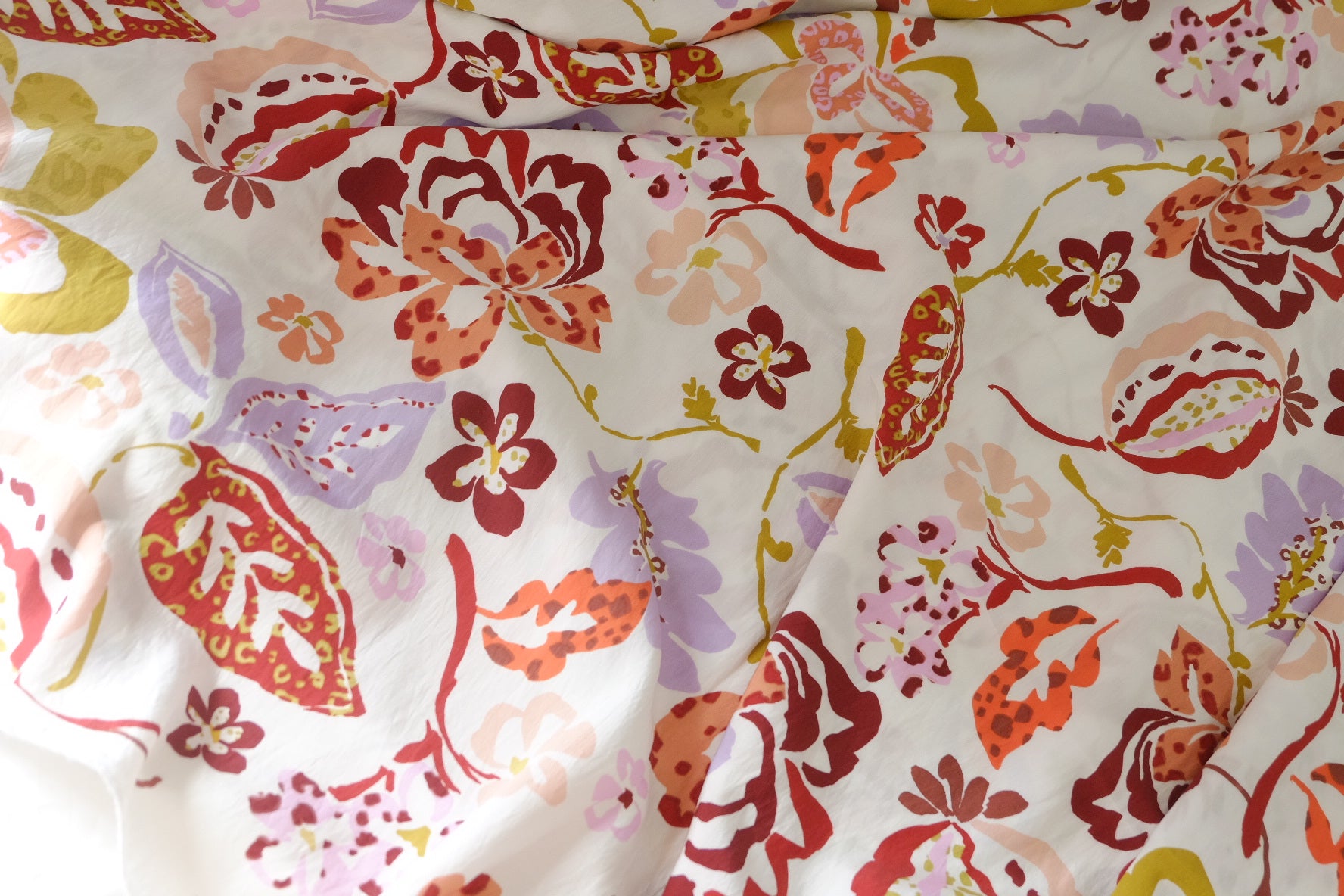 Painterly Floral Tencel Blend Fabric – 4.0 yd