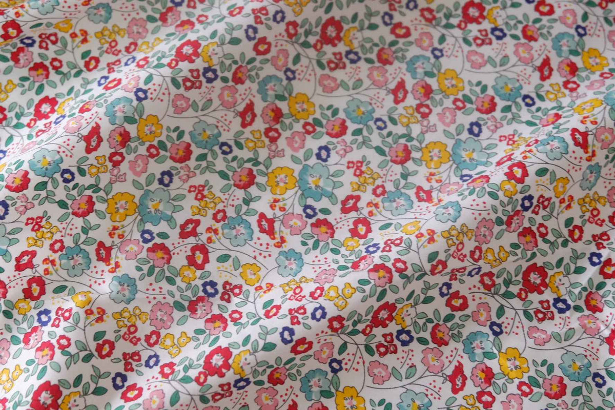 Multicolor Petite Floral Cotton Poplin — 3.28 yd