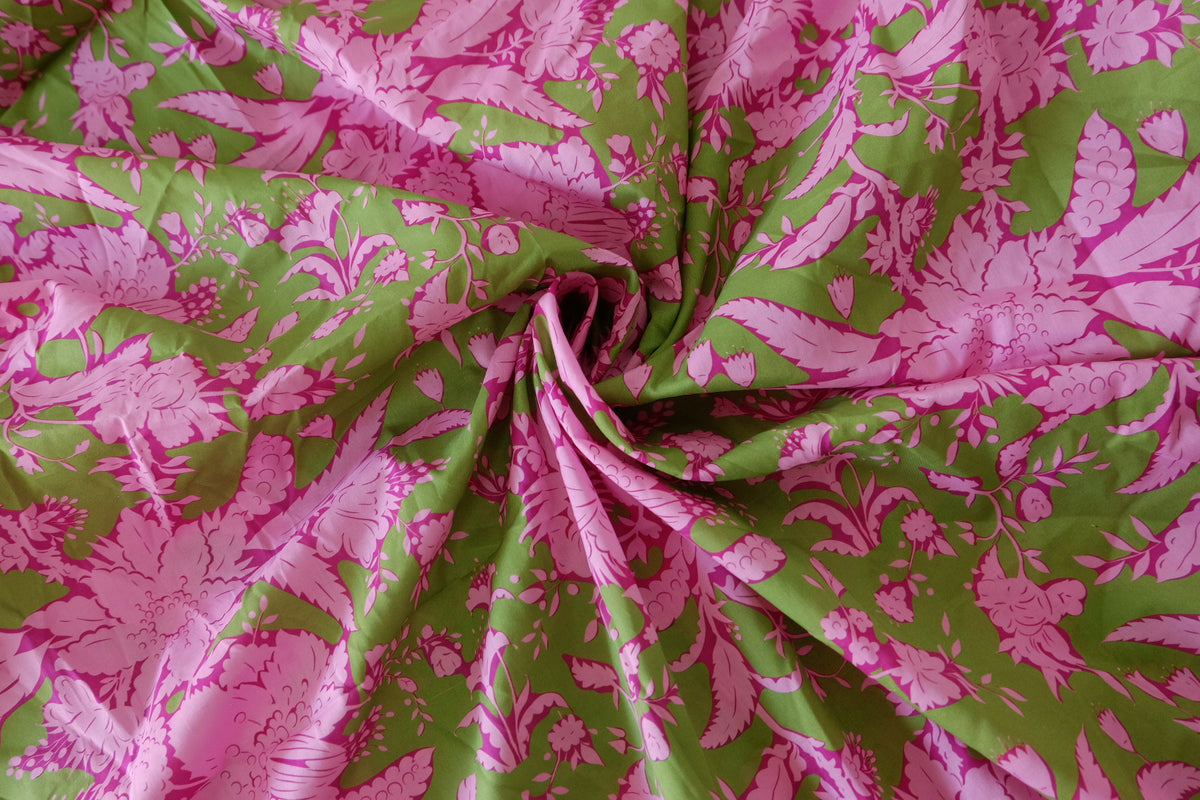 Pink Botanical Garden Cotton Lawn – 3.28 yd