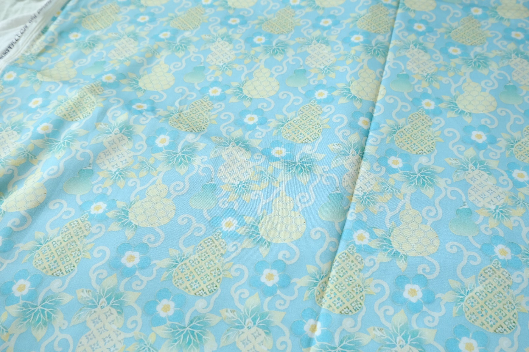 Sky Stretch Cotton Sateen Fabric - 1.64 yd