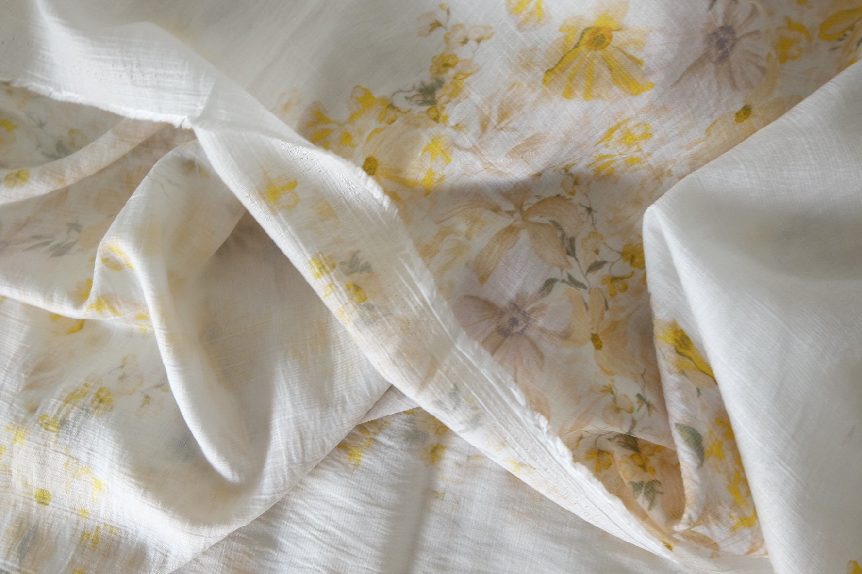Soft Floral Tencel Blend Fabric – 3.3 yd