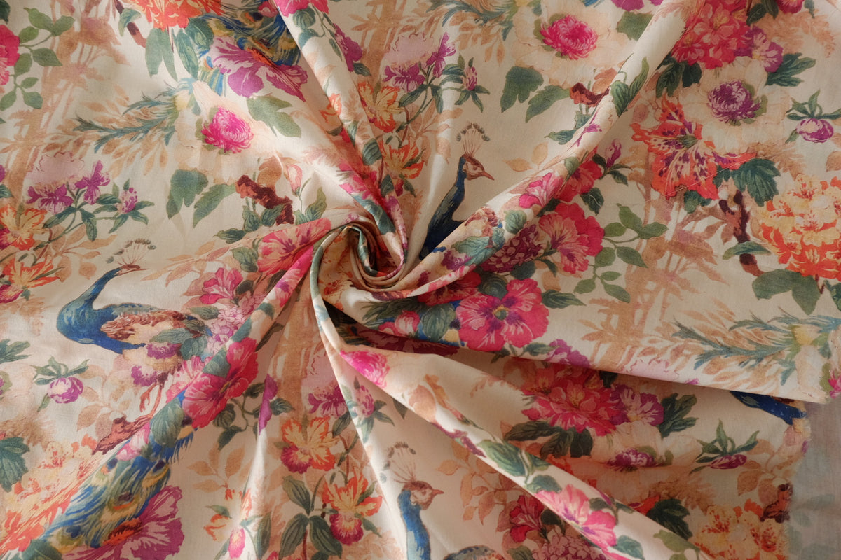 Peacock Garden Cotton – 2.7 yd