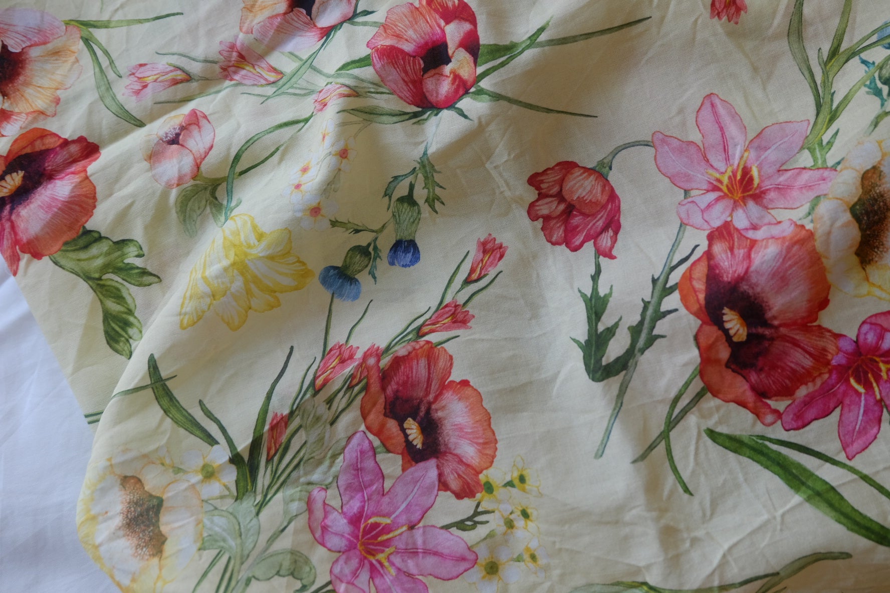 Watercolor Wildflower Cotton Batiste – 3.3 yd