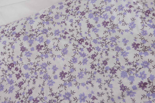 Lilac Ditsy Floral High Count Cotton Fabric – 2.2 yd