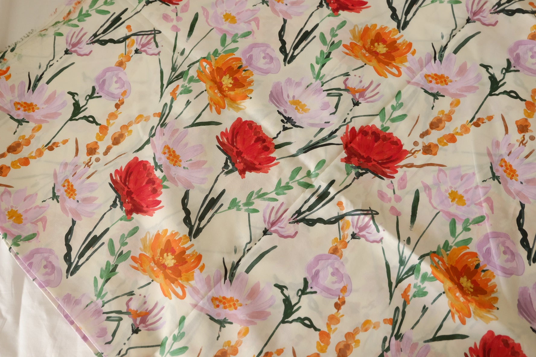 Painterly Garden High-Density Cotton Lawn – 3.3 yd