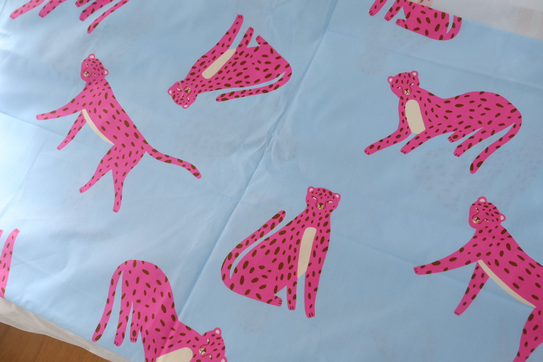 Pink Leopard High-Density Cotton Poplin – 1.9 yd