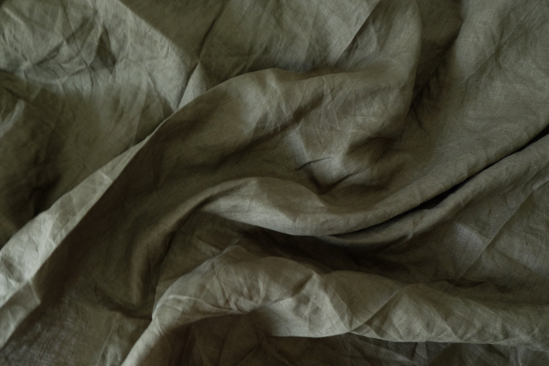 Deep Olive Pure Linen – 2.2 yd