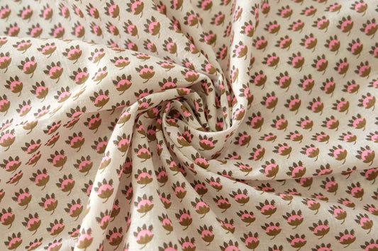 Legged Strawberry Cotton Poplin Fabric – 2.2 yd