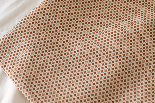 Quiet Brown Micro Floral Linen Cotton – 1.6 yd
