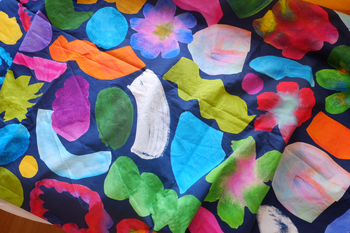 Bold Abstract Heavy Cotton Poplin – 1.6 yd