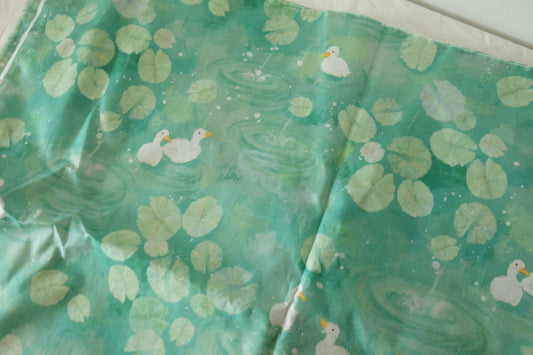Duck Pond 60s Cotton Poplin Fabric - 1.6 yd