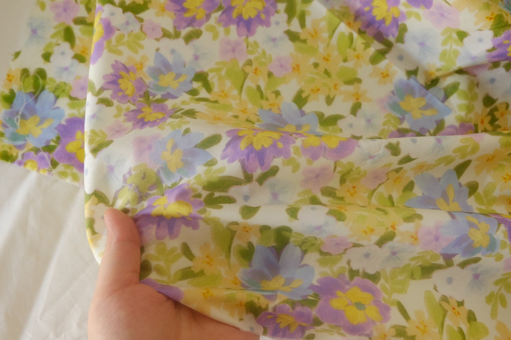 Pastel Meadow Floral Cotton Poplin – 2.2 yd
