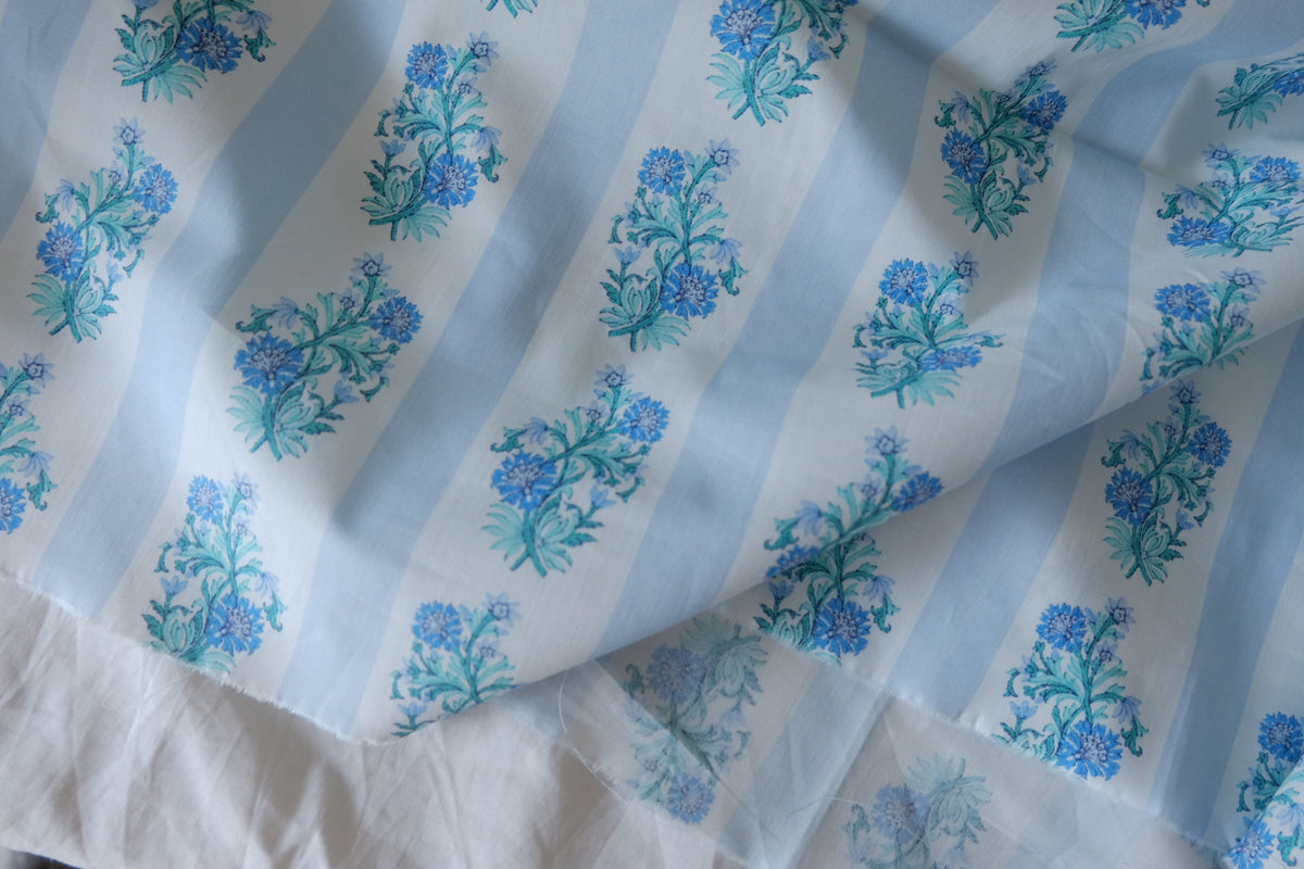 Blue Porcelain Garden – Fine Cotton Poplin | 2.2 yards