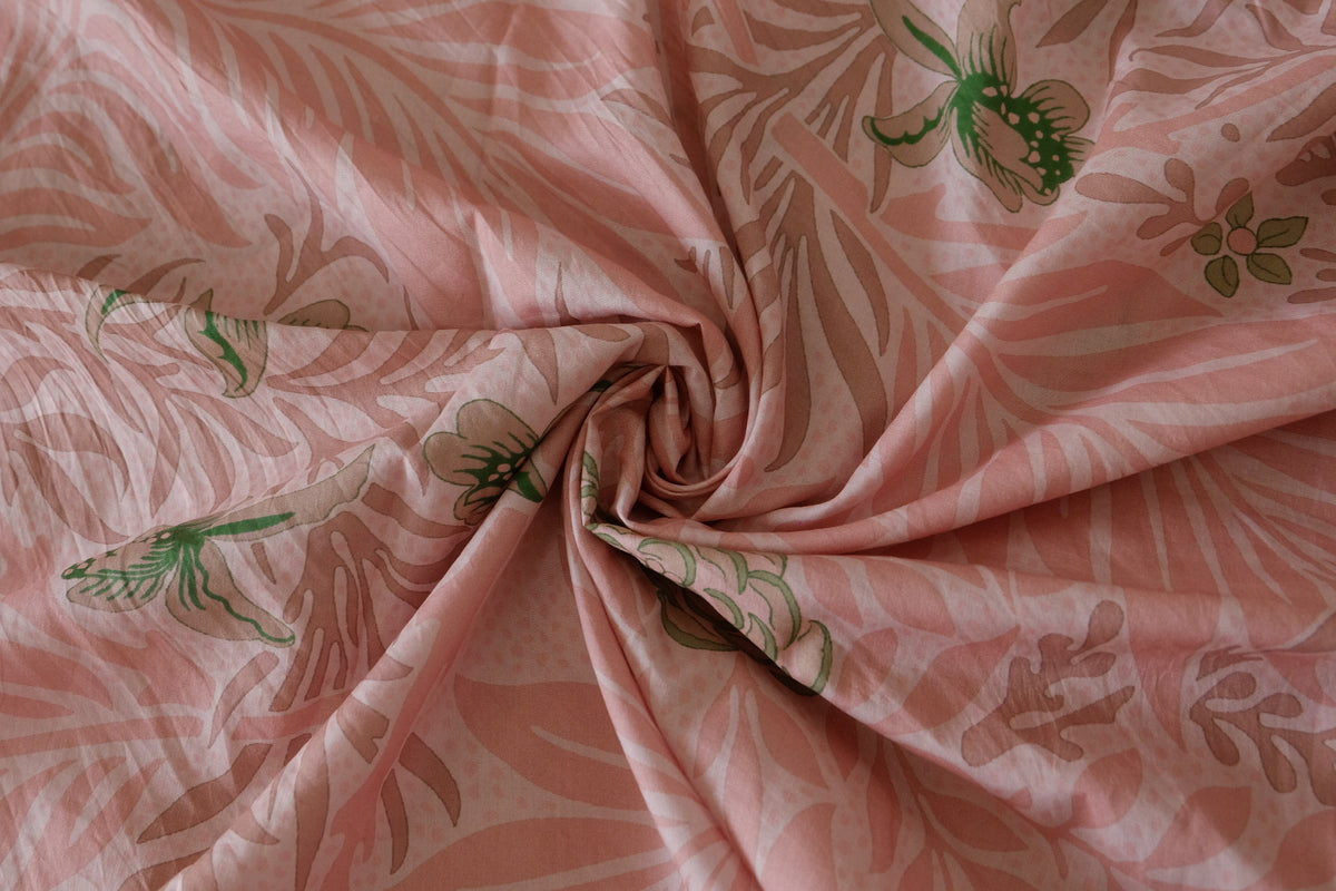 Blush Botanical Cotton Lawn – 2 yd