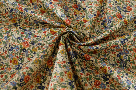 Vintage Wildflower Meadow – Cotton Poplin Fabric | 2.4 Yards
