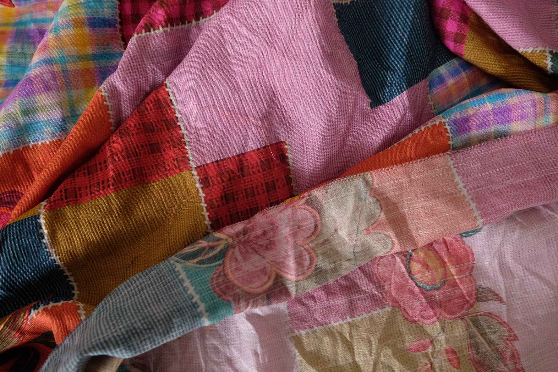 Patchwork Floral Tencel Cotton Fabric – 3.1 Yards