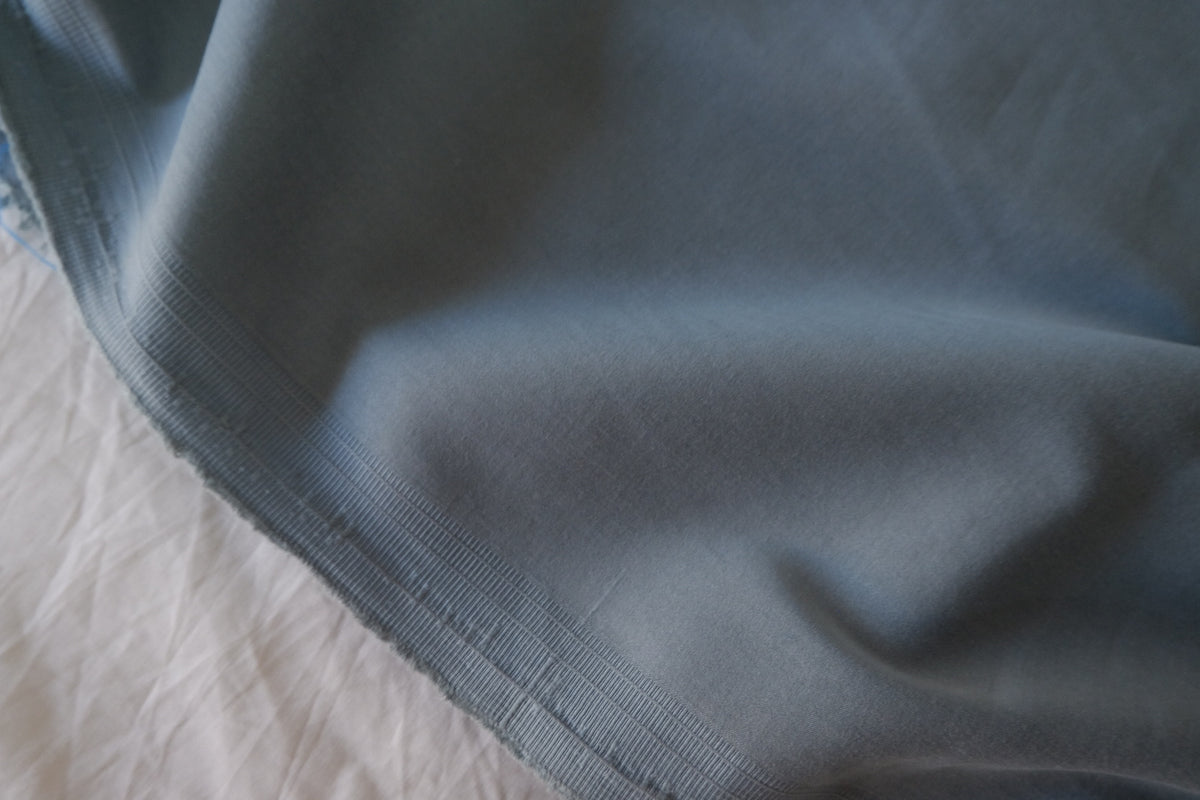 Smoky Blue Cupro Cotton Blend – 2.2 yd