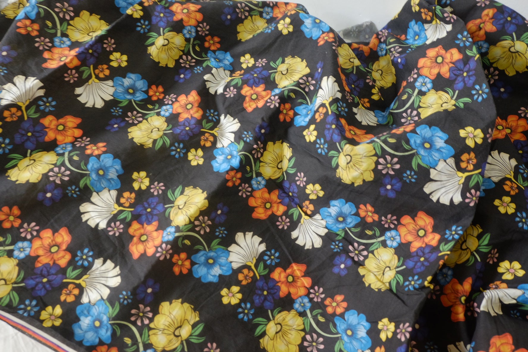 Midnight Wildflower 60s Cotton Poplin – 3.3 yd