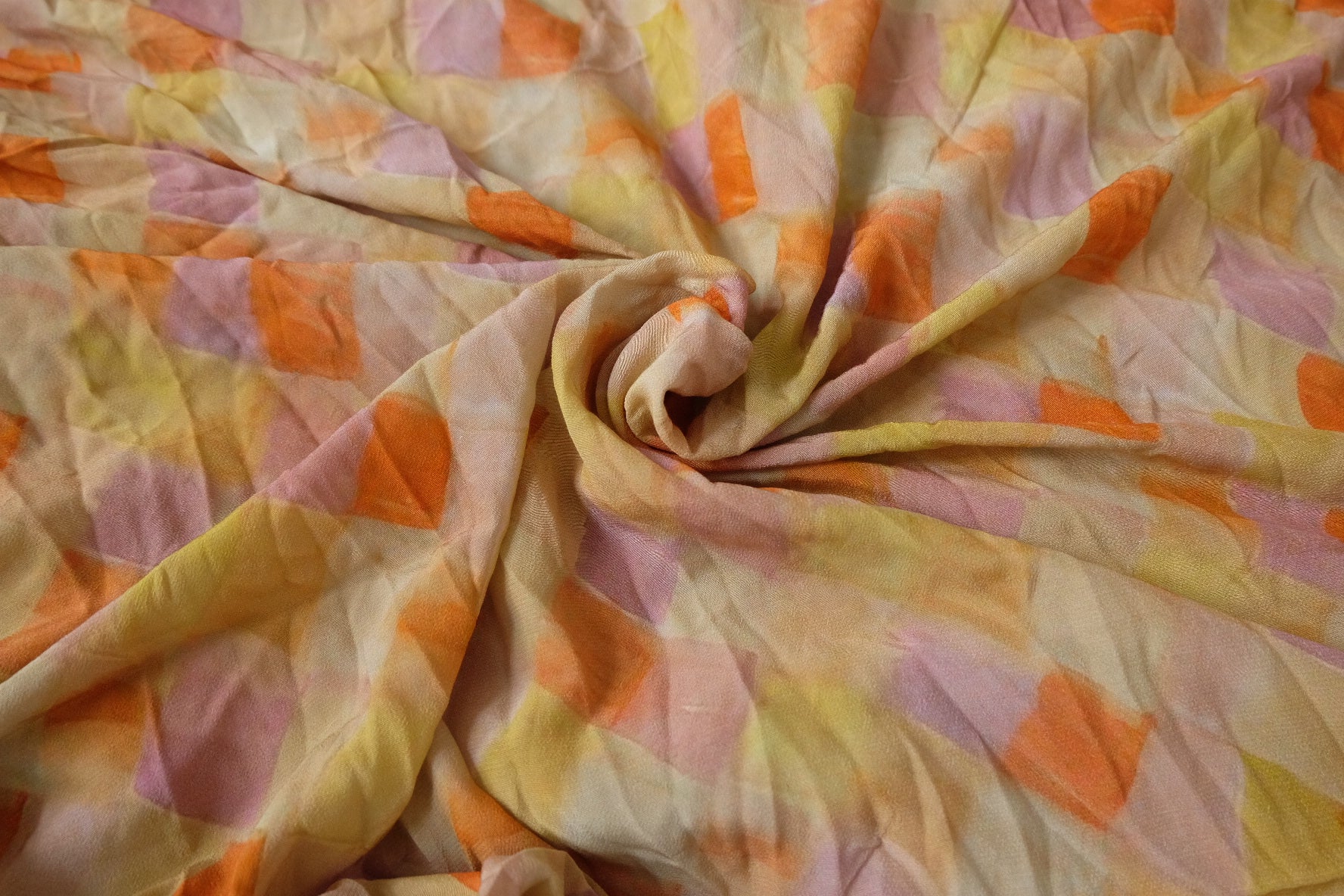 Sandwashed Silk Cupro Blend Fabric, 1.64 /2.2 Yards