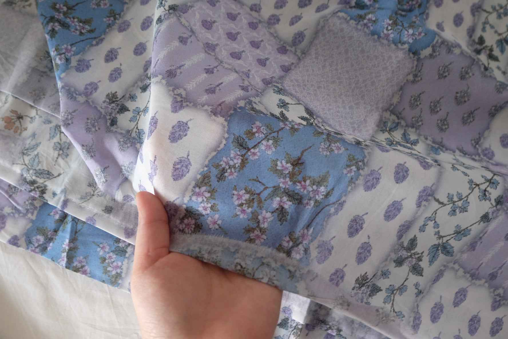 Lavender Patchwork Cotton Lawn – 3.28 yd